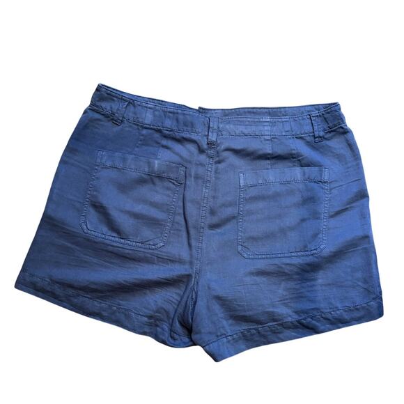 Women's Ann Taylor Loft Blue Linen Blend Shorts, Size 12, EUC - Picture 2 of 4